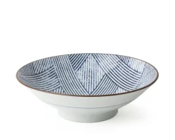 MIYA Company Aizome Shima Ami 9.75" Serving Bowl Clearance