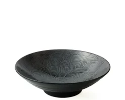 MIYA Company Aranami Black 9.75" Serving Bowl Best