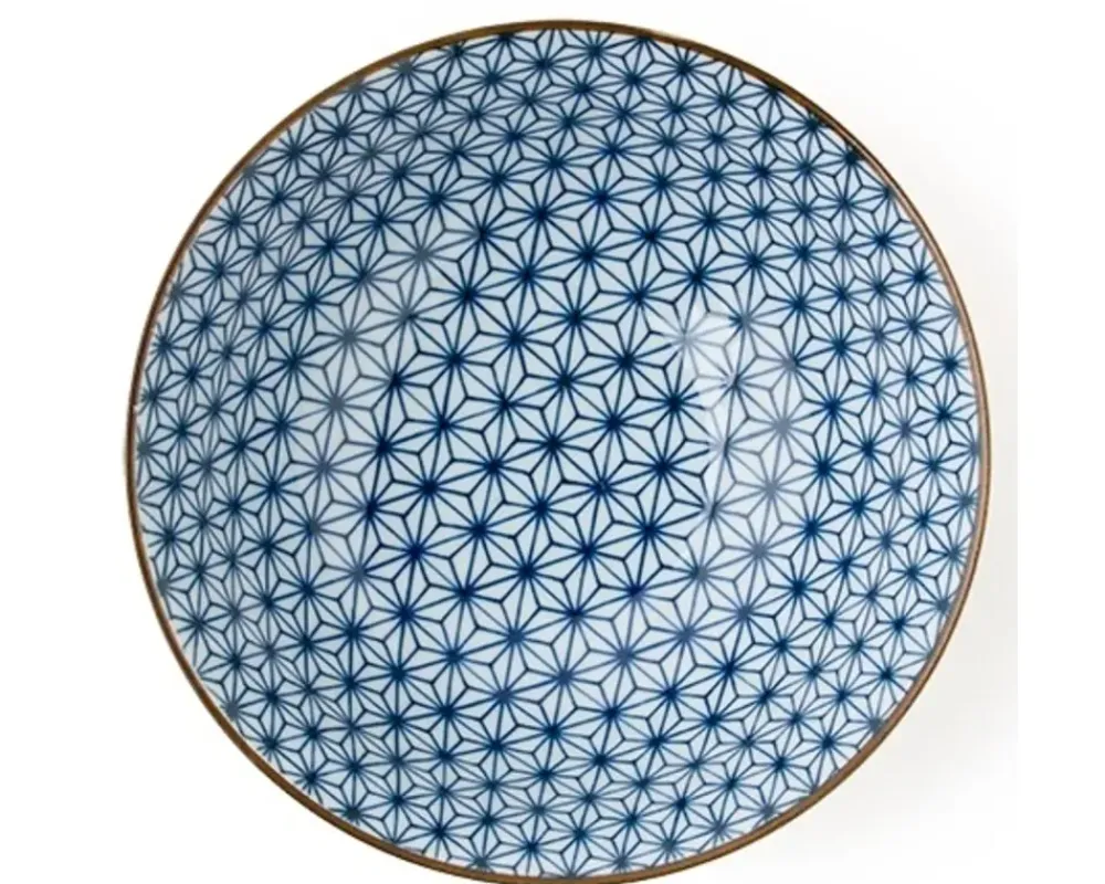 MIYA Company Asanoha Colors 7.25" Bowl - Blue New