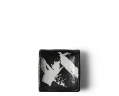 MIYA Company Black & White Brush Sauce Dish Hot