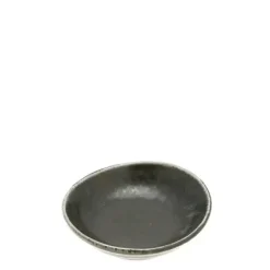 MIYA Company Black Cosmos Shell Sauce Dish 3-1/4" Online