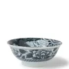 MIYA Company Black Ko-Imari Carp Bowl 8-1/4" New