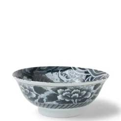 MIYA Company Black Ko-Imari Carp Bowl 8-1/4" New