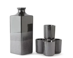 MIYA Company Black Ombre Sake Set New