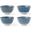 MIYA Company Blue & White 5" Bowl Set Best