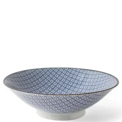 MIYA Company Blue & White Mosaic 9.75" Bowl Best