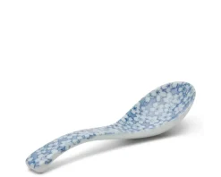 MIYA Company Blue & White Soup Spoon Set Discount