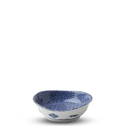 MIYA Company Blue & White Waves 3.75" Sauce Dish