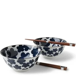 MIYA Company Blue Clouds 5.75" Bowl Set