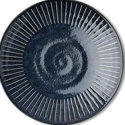 MIYA Company Blue Namako Tokusa 9.75" Plate Sale