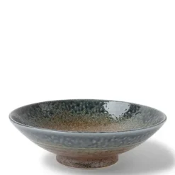 MIYA Company Blue Sand Crackle Bowl 9-1/2" Discount
