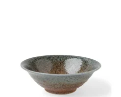 MIYA Company Blue Sand Crackle Bowl 7-5/8" Sale