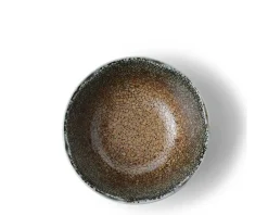 MIYA Company Blue Sand Crackle Sauce Bowl 3-1/2