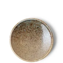 MIYA Company Blue Sand Crackle Sauce Dish 4" Clearance