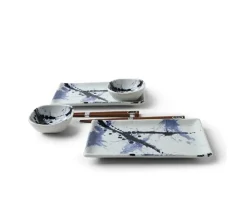 MIYA Company Blue Sumi Sushi Set Best