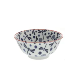 MIYA Company Bowl Blue Dragonfly 6" Outlet