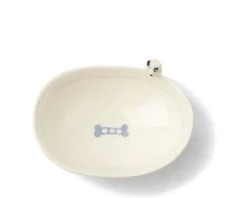 MIYA Company Bowl Footed With Dog & Bone Design Outlet