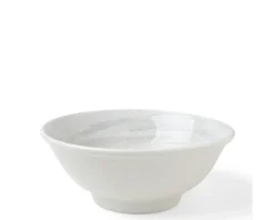 MIYA Company Bowl White Water Swirls 8-1/2" Hot