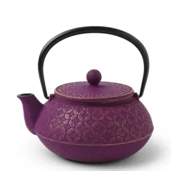MIYA Company Cast Iron Teapot Gold Purple Seven Jewels Sale