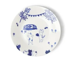 MIYA Company Cat Party 9-1/2" Plate Clearance