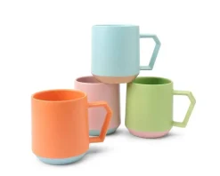 MIYA Company Chips 12 Oz. Mug Pastel Blue Clearance