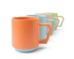 MIYA Company Chips 12 Oz. Mug Pastel Blue Clearance