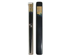 MIYA Company Cranes Chopsticks With Case - Black Outlet