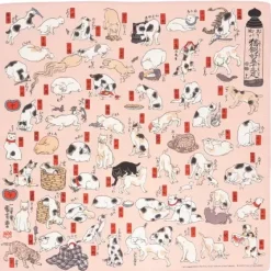 MIYA Company Furoshiki Cats Kuniyoshi Hot