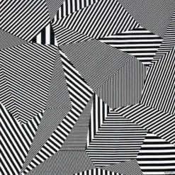 MIYA Company Furoshiki Pattern Stripes Black 38.75" Sq. Discount