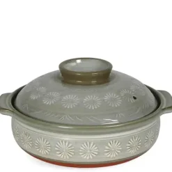 MIYA Company Hana-Mishima Donabe Casserole, 135 Oz.