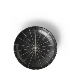 MIYA Company Kasa Lines Black 4.75" Plate