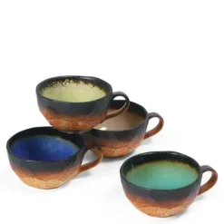 MIYA Company Kosui 8 Oz. Boulder Mug Set Hot