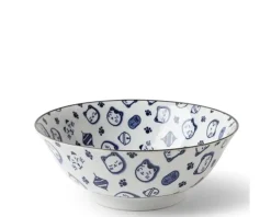 MIYA Company Maneki Neko Blue 7.75" Bowl Outlet