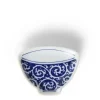 MIYA Company Mini Plate 3.75" Blue & White Teacup Karakusa Clearance