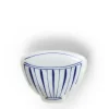 MIYA Company Mini Plate 3.75" Blue & White Teacup Stripe Online