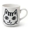 MIYA Company Mug Cat Face Sketch Outlet