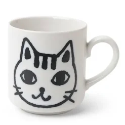 MIYA Company Mug Cat Face Sketch Outlet