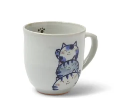 MIYA Company Mug Cat Trio Blue Hot