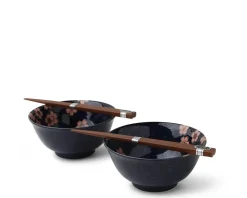 MIYA Company Namako Pink Sakura 5.75" Bowl Set/2 Clearance