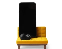 MIYA Company Phone Stand Cat On Sofa Yellow Online