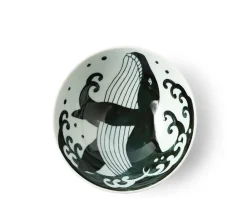 MIYA Company Rice Bowl Blue Whale Waves (Xl) 5-3/4