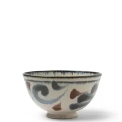 MIYA Company Rustic Blue Vines Rice Bowl Discount