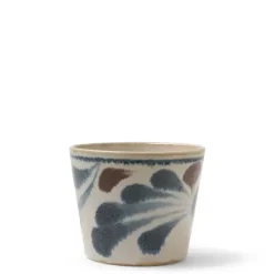 MIYA Company Rustic Blue Vines Soba Cup New