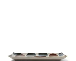 MIYA Company Rustic Dots Rectangle Plate Outlet