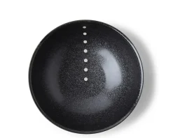 MIYA Company Satin Black White Dots 8-3/8