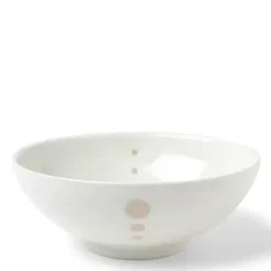 MIYA Company Satin White Dots 8-3/8" Bowl Clearance