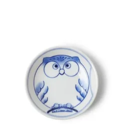 MIYA Company Sauce Dish 3-1/2" Owl Blue Sale