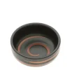 MIYA Company Sauce Dish Black Caramel Swirl New