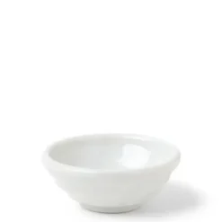MIYA Company Sauce Dish Chinmi White + Blue Swirl Outlet
