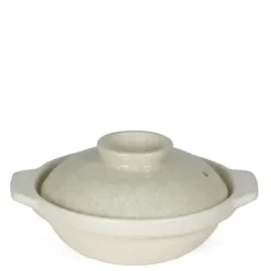 MIYA Company Sumi Kannyu White Donabe Casserole, 13 Oz. Clearance